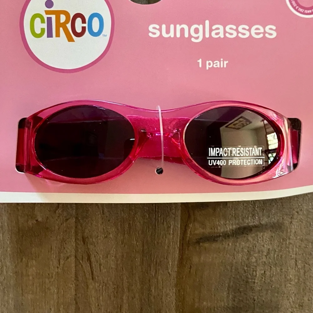 Circo Baby Toddler Sunglasses in Pink w/Flexible Adjustable Band UV Protecting